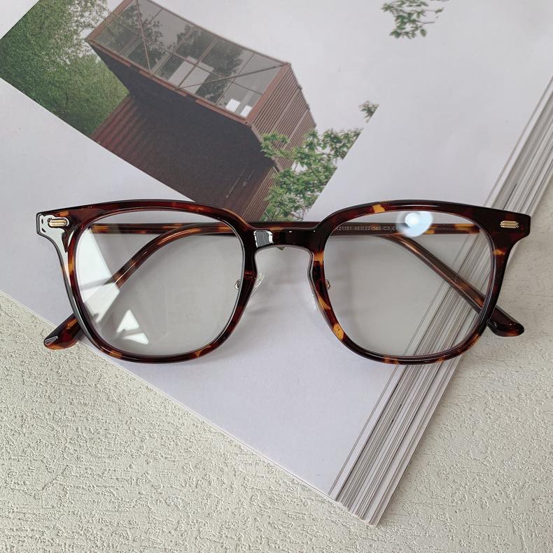 Tr21151Tr90 Flat Light Myopia Glasses Frame Female Flat Glasses Student Glasses Trendy Men'S Glasses Frame