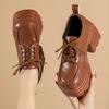 Lolita Shoes for Women Mary Jane 2026 Lace Up Loafers Girls Students JK Uniform High Heels Platform Shoes Female Shoes
