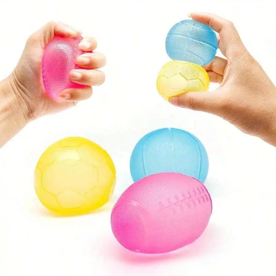 Mini Sports Squishy Stress Balls Soft Squeeze Fidget Toy Football Soccer Basketball Baseball Hand Relief Sensory Gift