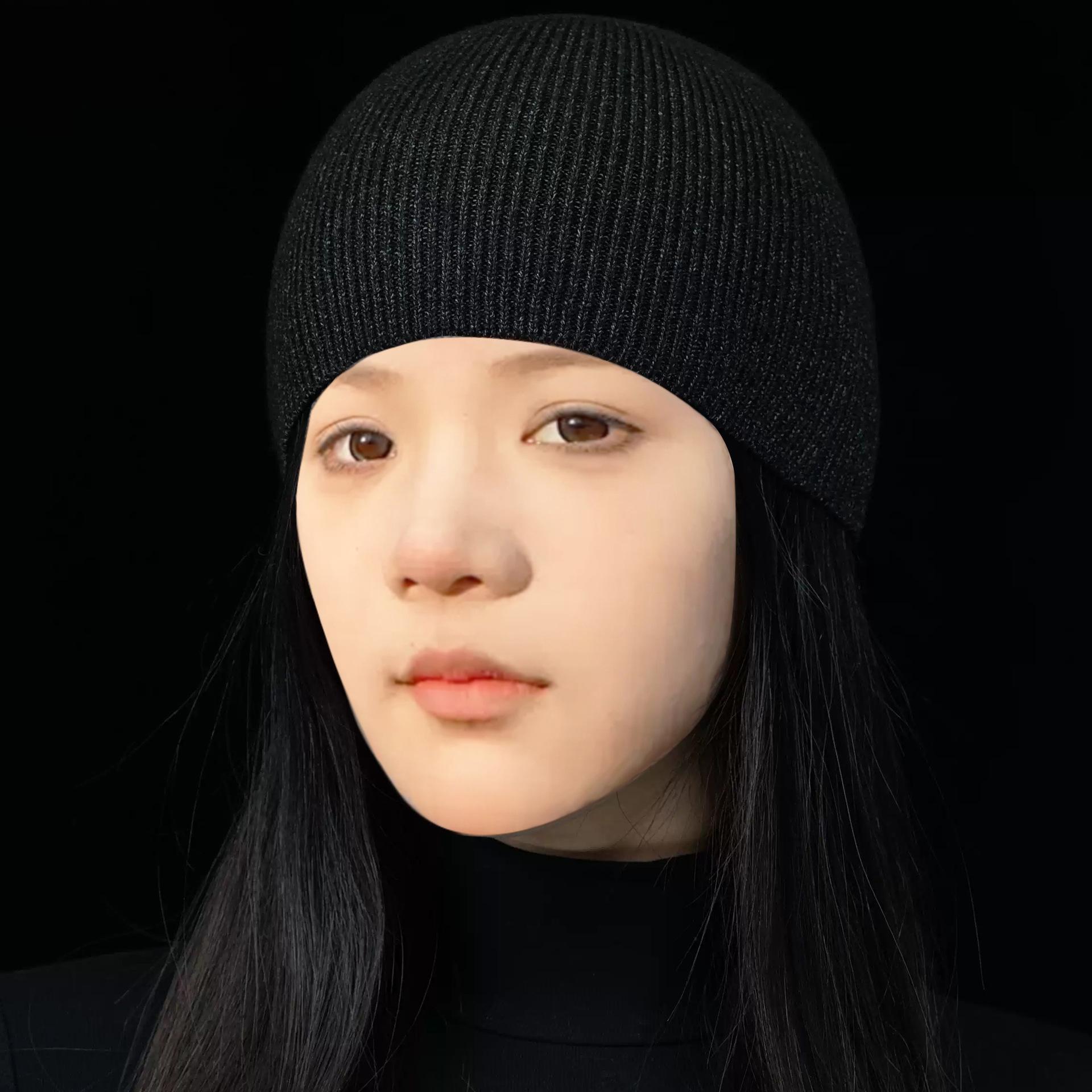 

Унисекс шапка тонкой вязки для занятий спортом на открытом воздухе: Стильная весенняя, осенняя, зимняя шапка Adjustable чёрный