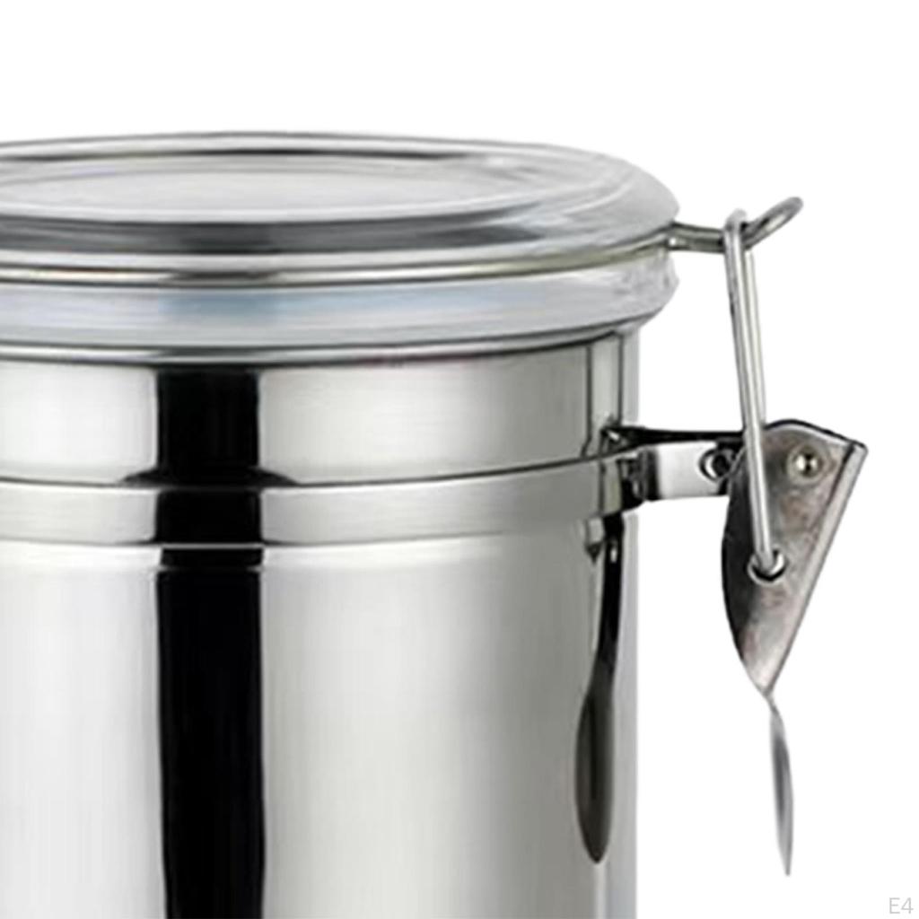 Lufttett oppbevaringsbeholder for kaffebønner, Multifunksjonell kjøkkenbeholder for korn, Te-sukkerbeholder