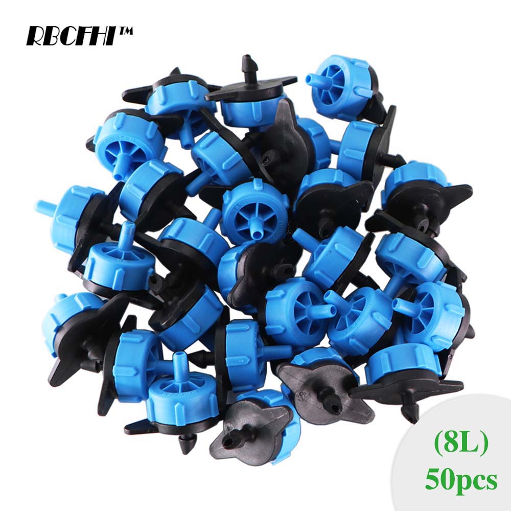 

2L 4L 8L Greenhouse Fixed Flow Pressure Compensating Emitter Head Garden plant Water Micro Flow Regulator Irrigation Drippers