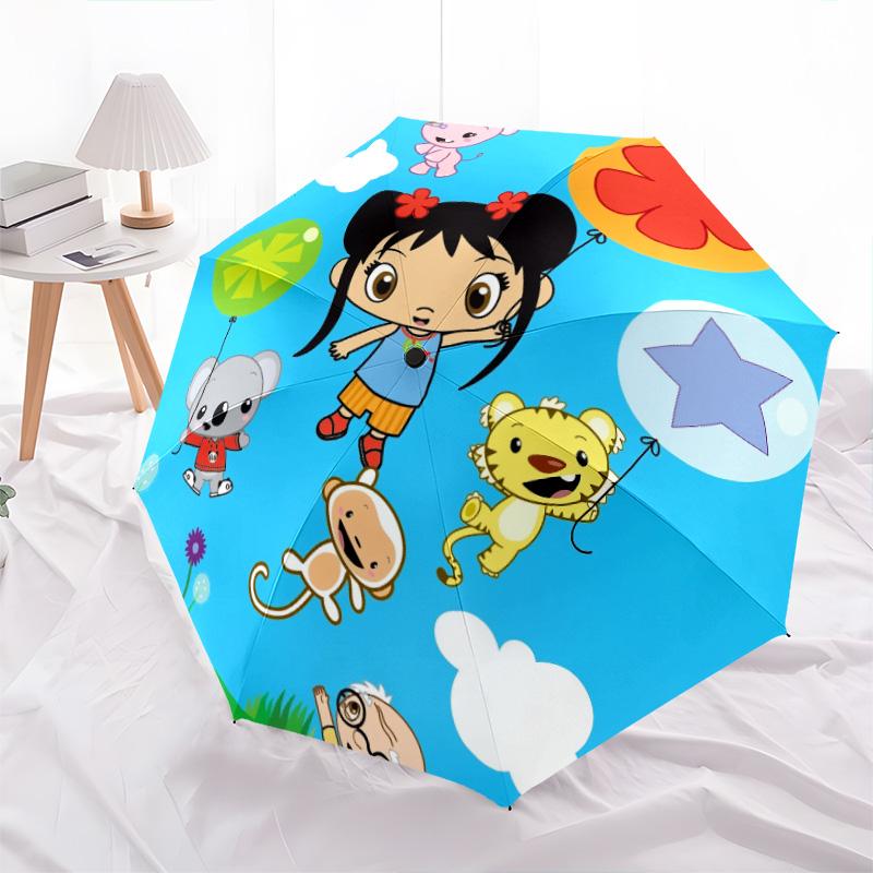 Kylan pattern, automatic folding umbrella, portable and foldable design, 8 ribs, a Christmas or birthday gift.