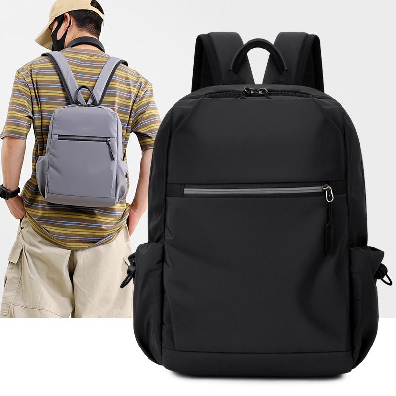 Waterproof Nylon Double Shoulder Bag for Women Travel Commuting Large Capacity Multi Layer Lightweight Laptop Backpack