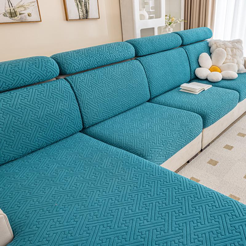 Elastic Sofa Cover Cushion Cover Sofa Hat Solid Color Sofa Cover All-inclusive Four Seasons Universal Cover Sofa Cushion Cover