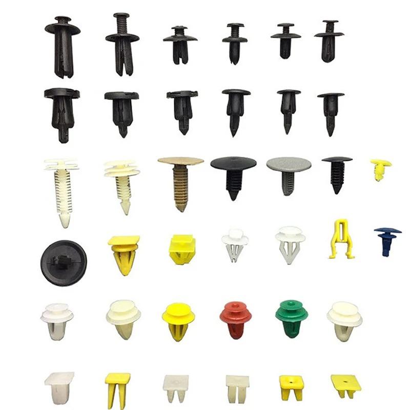 50-500 Pezzi Clip per Auto Viti di Fissaggio Paraurti Decorazione Interni Auto Nylon Miscelazione Casuale Accessori Universali