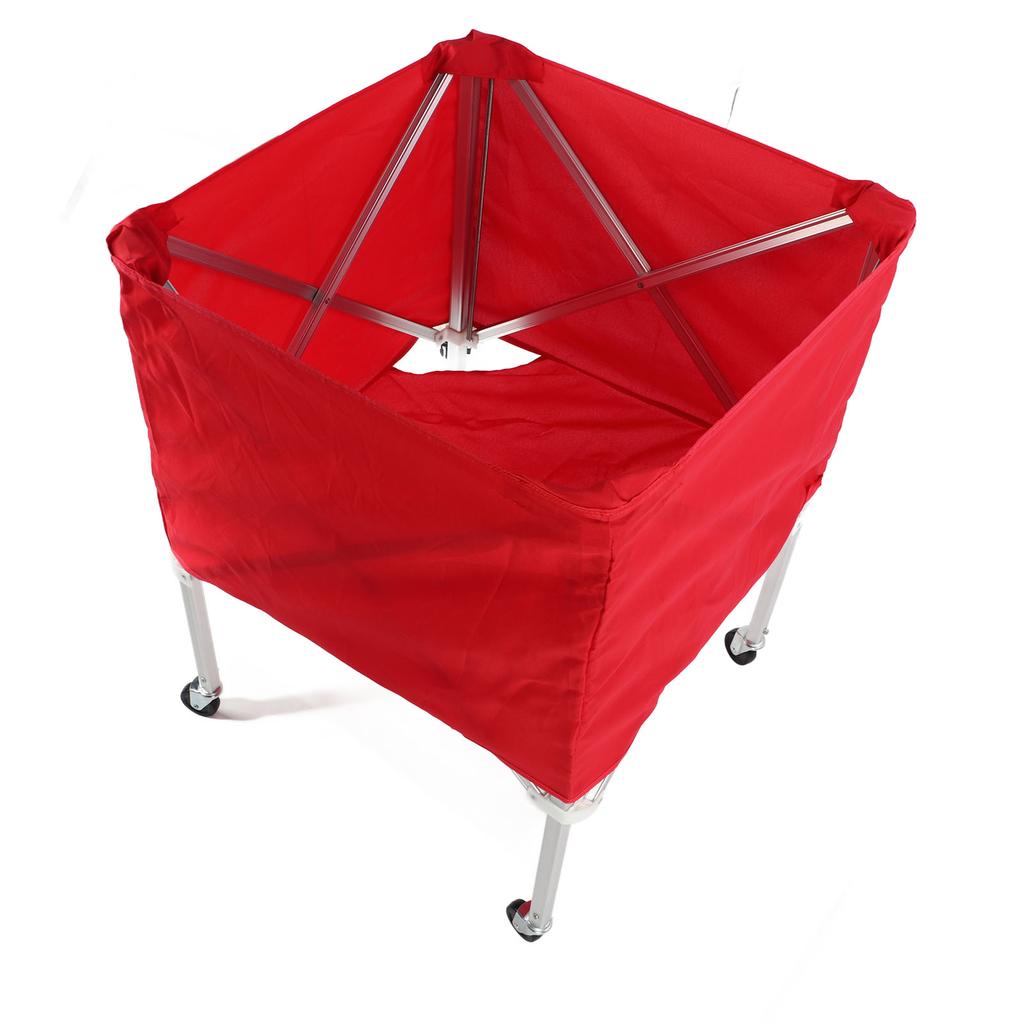 Ball Cart Foldable Ball Equipment Cart Large Capacity with 4 Wheel for Football Volleyball