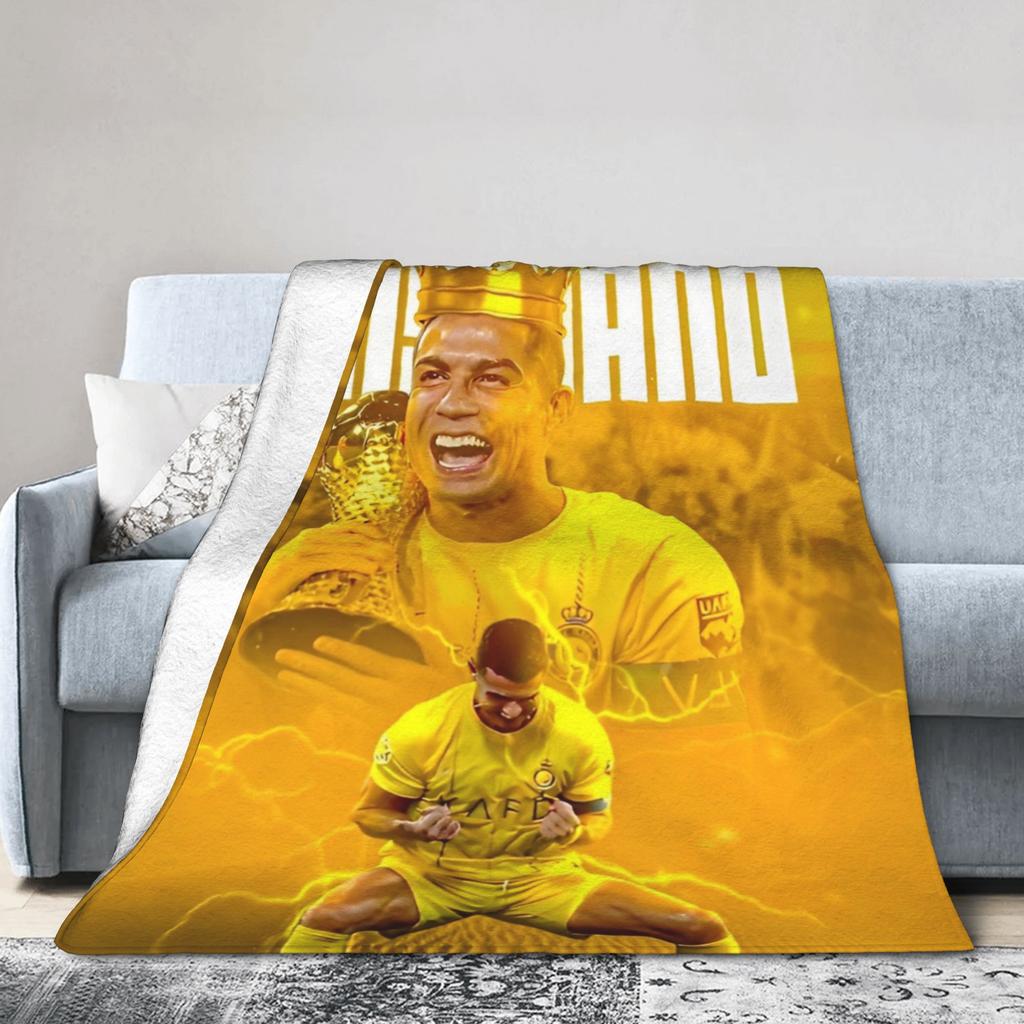 CR7 Blanket Ronaldos Wool Funny Warm Throw Blankets for Home Textile Decor