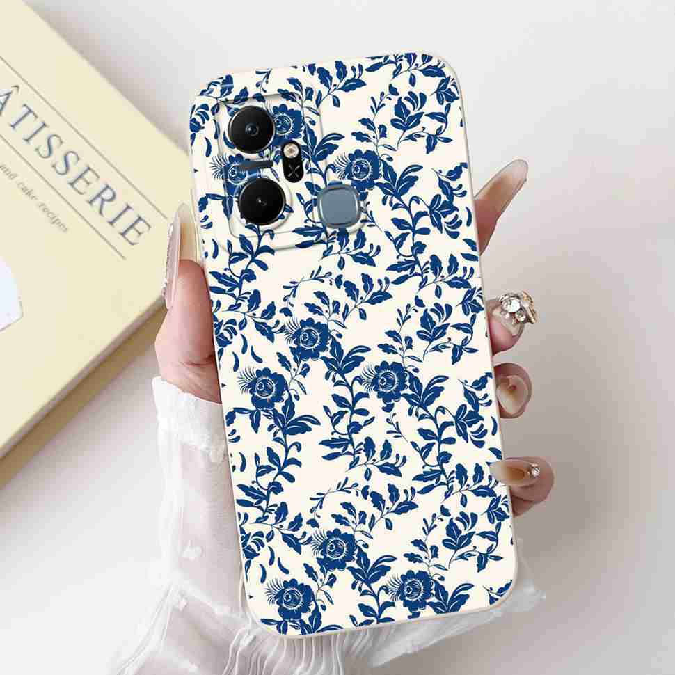 For Infinix Smart 6 Plus X6823C Case Luxury Floral Fashion Soft Silicone Cover For Infinix Smart 6Plus X6823 6.6" Phone Case