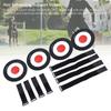 4PCS Soccer Targets Discs Set ABS Soccer Goal Shooting Target Training Equipment with Straps for Sports Training