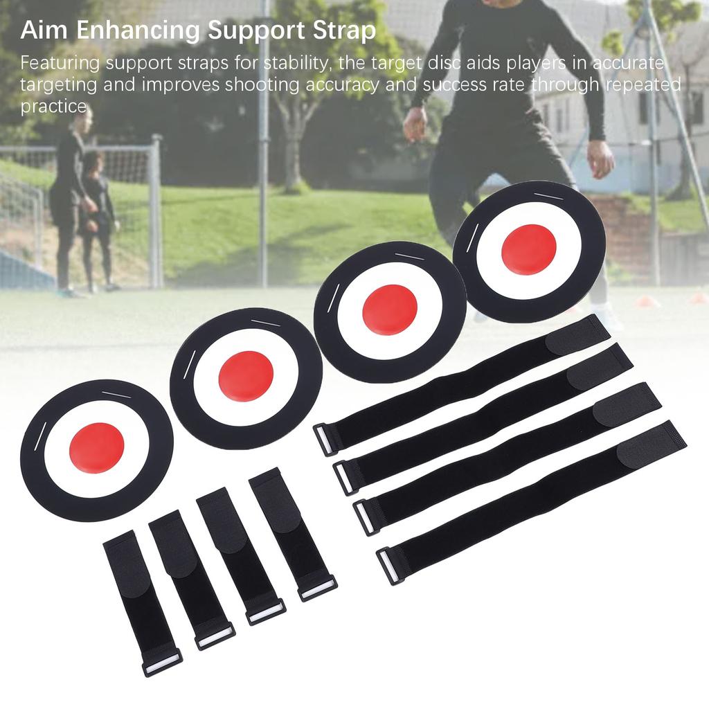 4PCS Soccer Targets Discs Set ABS Soccer Goal Shooting Target Training Equipment with Straps for Sports Training