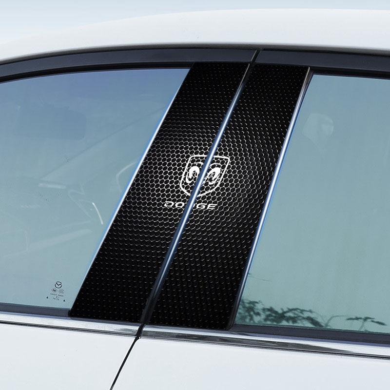 Car Emblem Center Pillar Sticker Auto Door Decorative Stickers for Dodge SRT Charger Ram Caravan Journey 1500 Durango Challeager NITRO
