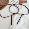 Cinturón de cuero minimalista para mujer, elegante y a la moda, para decorar faldas, vestidos y cintura.