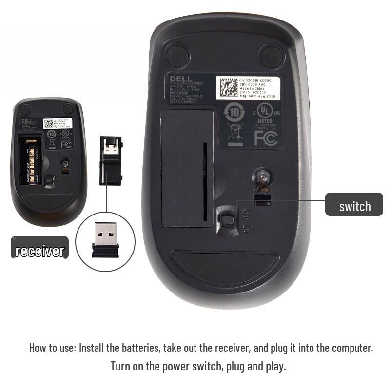 Dell WM118 Wireless Mouse