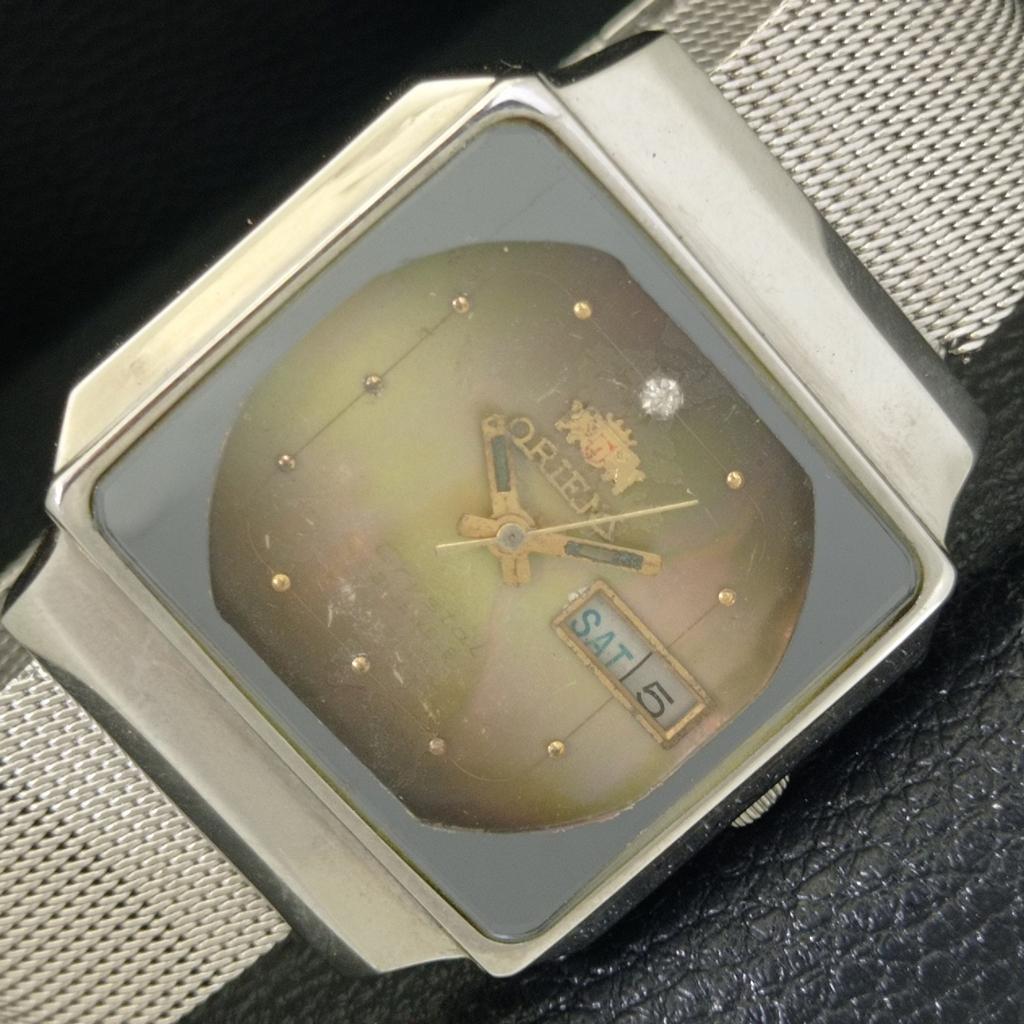 

ЯПОНИЯ ВИНТАЖ ORIENT CRYSTAL АВТОМАТИЧЕСКИЕ 46941 МУЖСКИЕ ЧАСЫ С ОРИГИНАЛЬНЫМ ЦИФЕРБЛАТОМ a703349-1