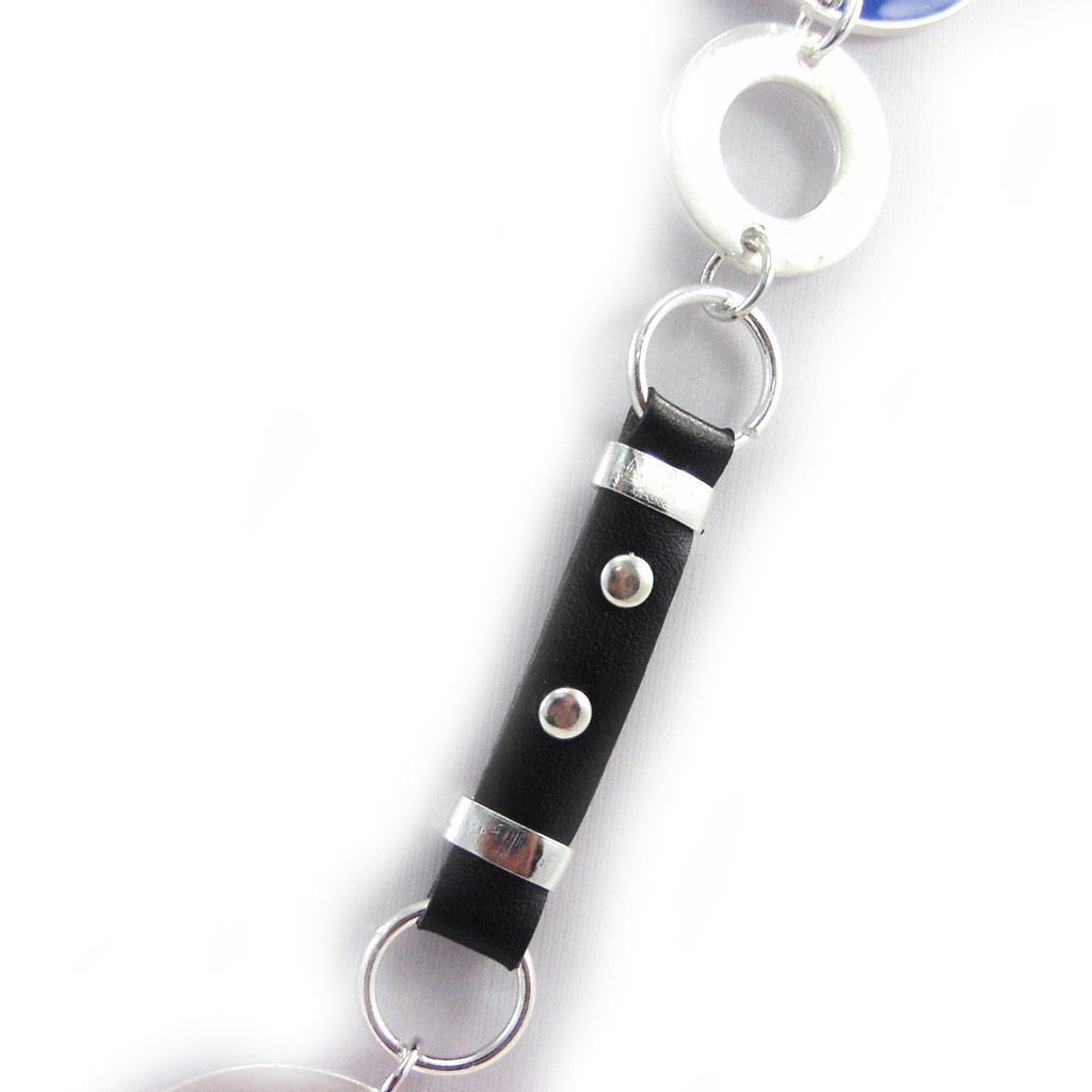 NOA [G5886] – Blaue Designer-Halskette „Peace“.