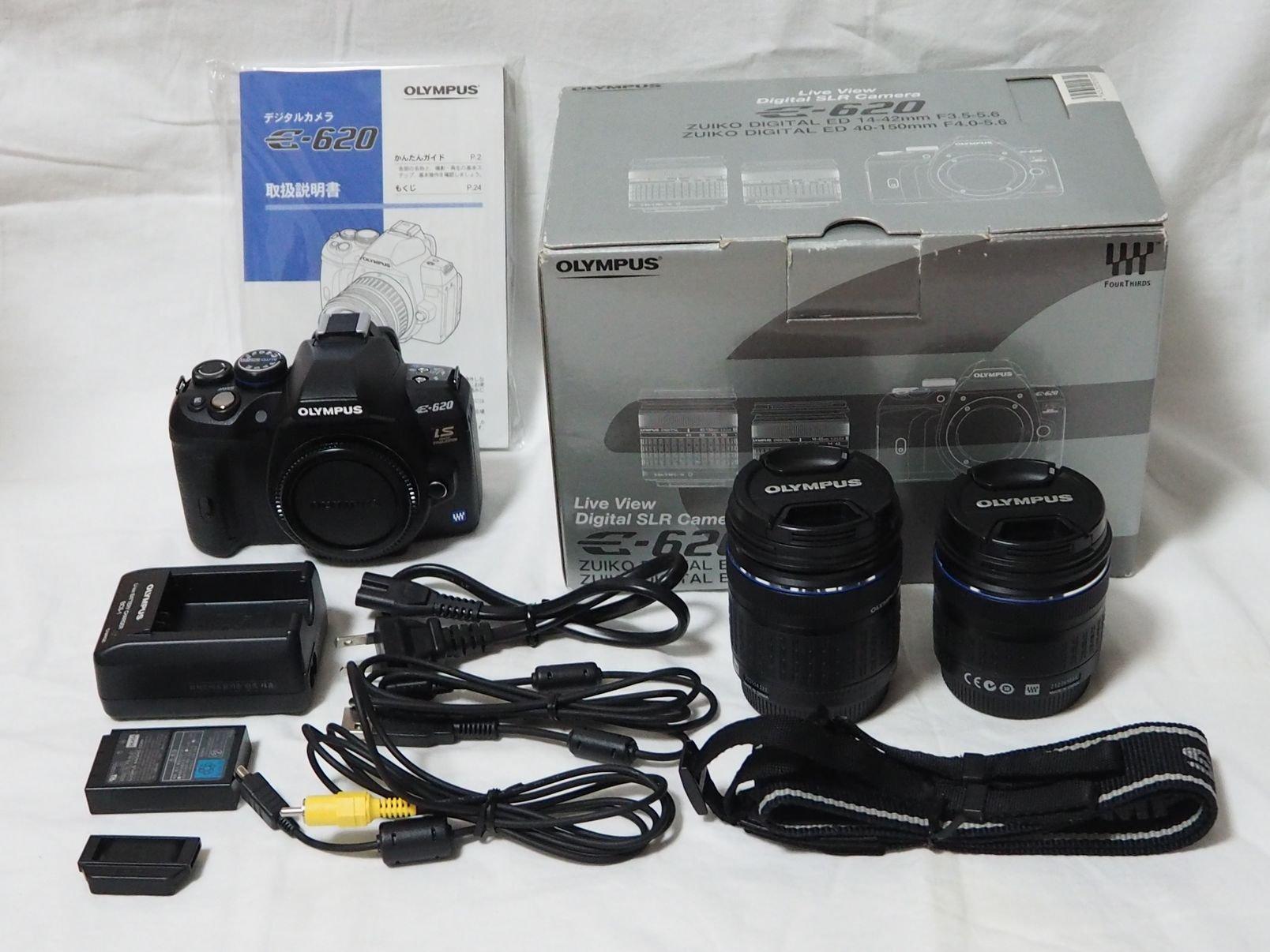 

Цифровий фотоапарат OLYMPUS з подвійним зумом, однолінзовий E-620 чорний