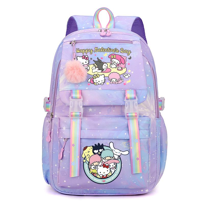 Collection Sweet Xiaoqing Cartoon Peripheral Trend Ridge Protection Backpack Large Capacity Student School Bag