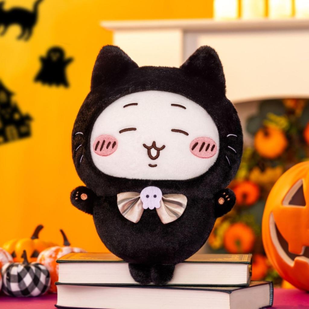 [Official] Chii Kawa Black Cat Plush Toy, Halloween Goods Collection, Approx. 20cm (Chii Kawa)