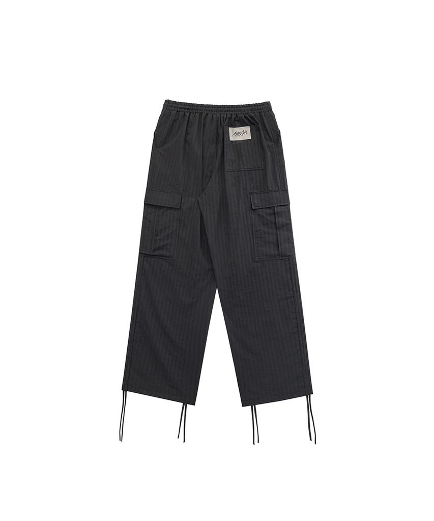 Meuameu Shirring Cargo Banding Pants