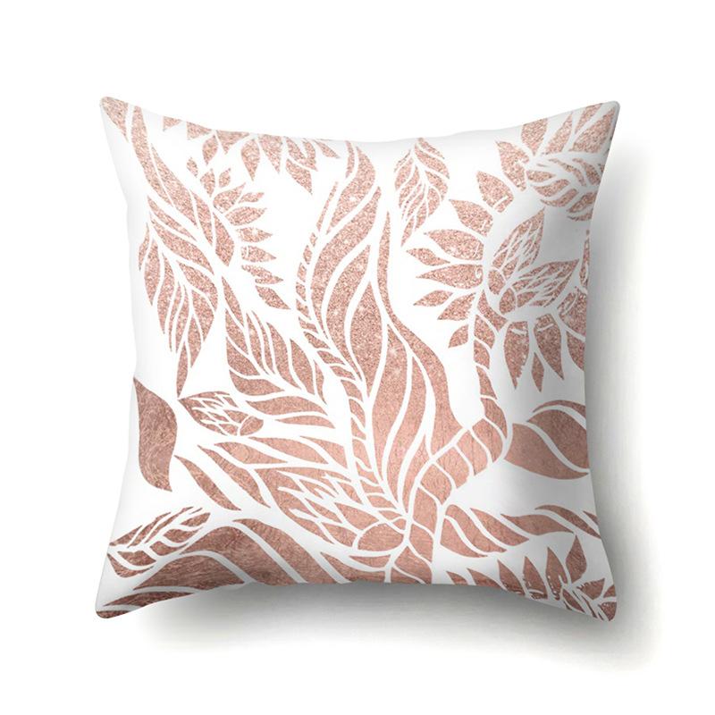 Polyester Pillow Case Automobile Decoration Home Printed Pillow Case Waist Cushion Cover Car Cushion Head Cushion Cover