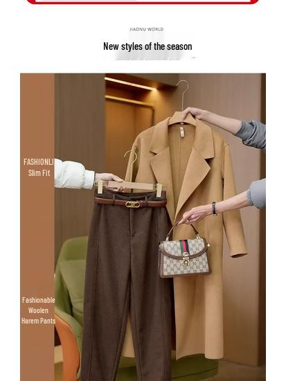 Women's Spring/Autumn Velvet Acetate Wool Scimitar Sweatpants 2025 - New Casual Sports Banana Pants