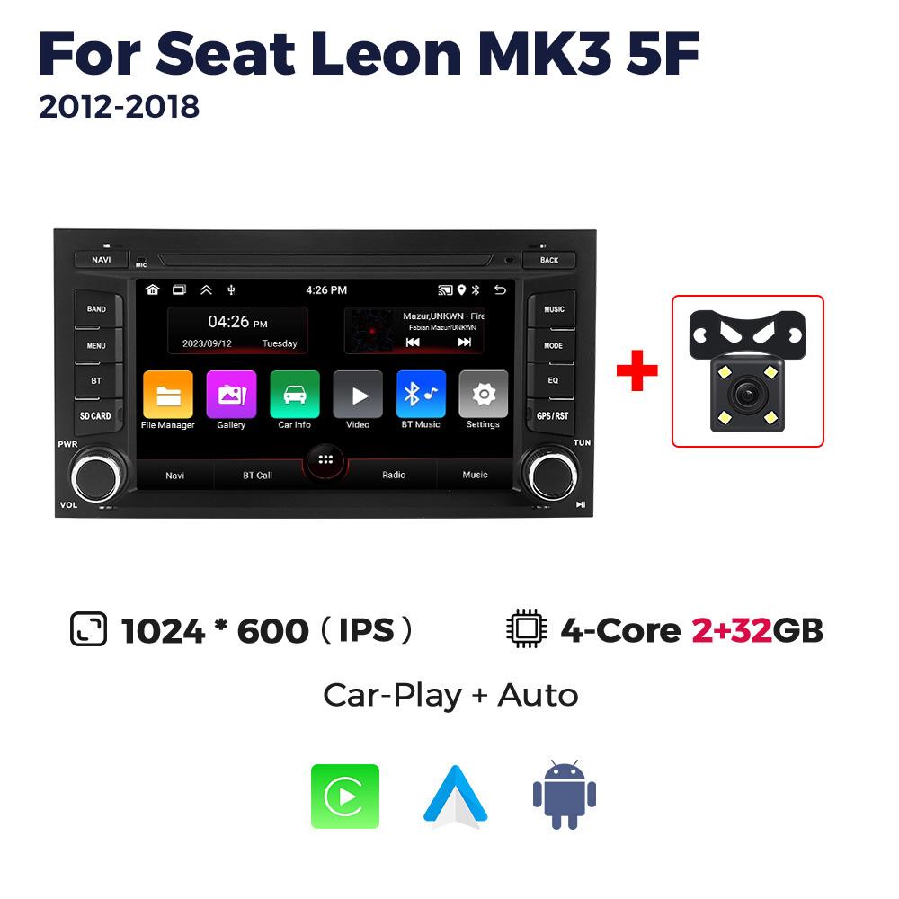 7 Inch for Seat Leon MK3 5F 2012 - 2018 Android Car Play Autoradio Intelligent Systems Radio Stereo RDS Auto-screen Video Player
