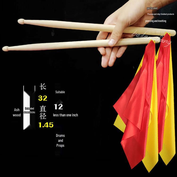 Solid Wood Drumsticks & Mallets for Adults & Kids: Perfect for Waist Drums, Kindergarten Programs, Square Exercises, and Rehearsals