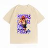 One Piece Portgas D Ace Print Tshirt Casual Short Sleeve Cotton Anime Streetwear Unisexs Tshirt