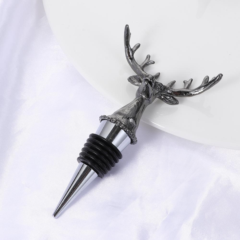 Deer Head Wine Stopper Beverage Bottle Cap Leak Proof Champagne Bottles Sealer Stoppers Wine Cork Bartender Tool Wine Accessorie 7