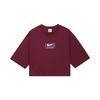 Crop Tops Women's Red Crew Neck Moderate DR5625-638
