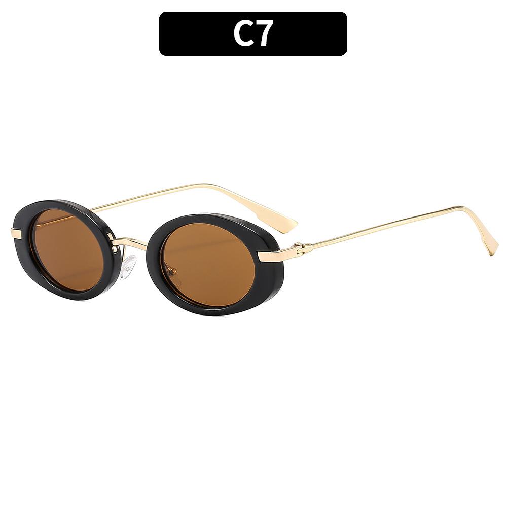 

Rimless Sunglasses Women Luxury Brand Metal Frame Black Small Oval Sun Glasses Unsiex Elegant Shades UV400 Other