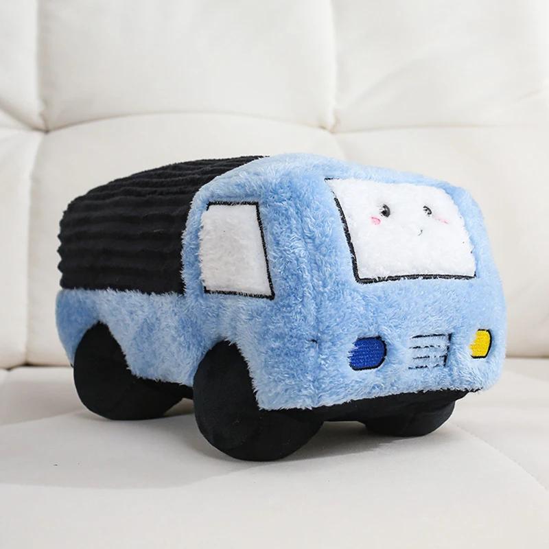 Süßes Cartoon Fahrzeug Plüschtier Weiches Flauschiges Auto Flugzeug Panzer Feuerwehrauto Kuscheltier Transportfahrzeug Kawaii Plüschtier Heimdekoration