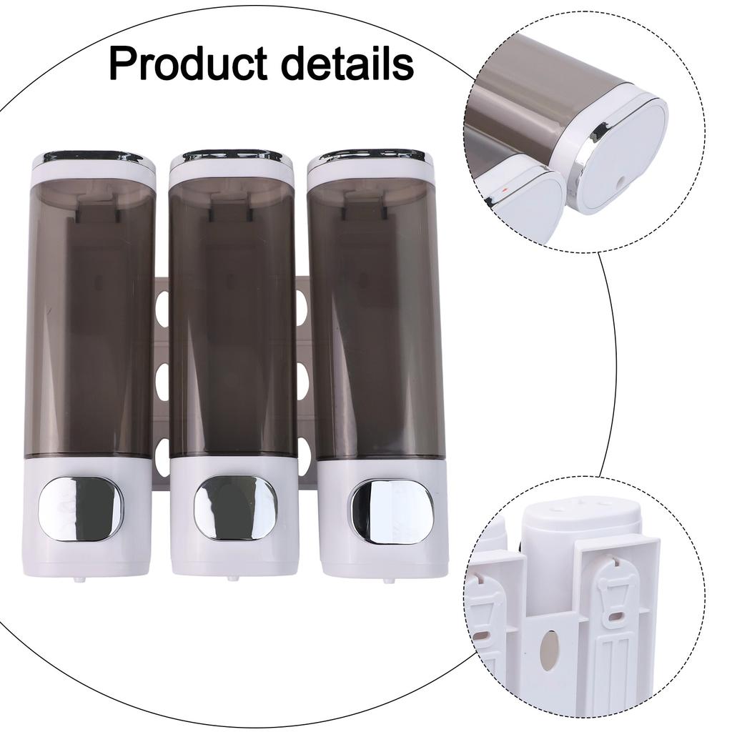 300ML Pump Bottle Wall Mounted Soap Dispenser Easy Installation