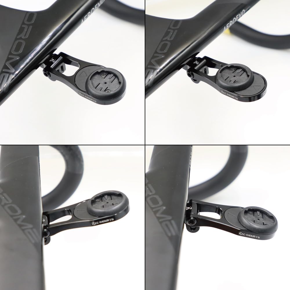 Elves Type Combo Mount with 14 Compatible with and GoPro [REC Mount] (OROME AEROEVO) Handlebar-Specific (Compatible Brands) [ELVES2W] Garmin,