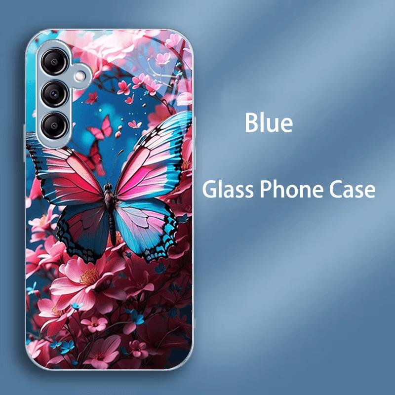 Gehärtetes Glas Case Für Samsung A55 A56 A54 A53 A52 A52S A51 A50 A50S Cases Für Galaxy A34 A33 A32 A42 Hartes PC Glas Handyhülle
