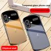 Gray background lightning For iPhone 17 16 15 14 13 Plus 12 mini 11 Pro Max XR Xs Max X 7 8 6S 22 20 Elliptical glass phone case