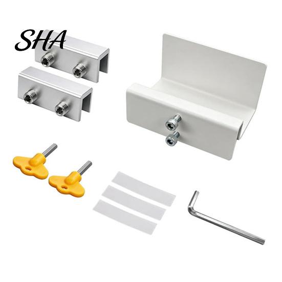 Child Safety Window Lock 1 Set AC Bracket with Sliding Locks, Air Conditioner Support Bracket, Secure Installation Heavy Duty Metal Locks for Windows Sets
