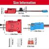 Power Wheels 12V Batterijadapter - 12AWG Kabelboom met 40A Zekering voor Peg Perego Speelgoed op Batterijen_DP