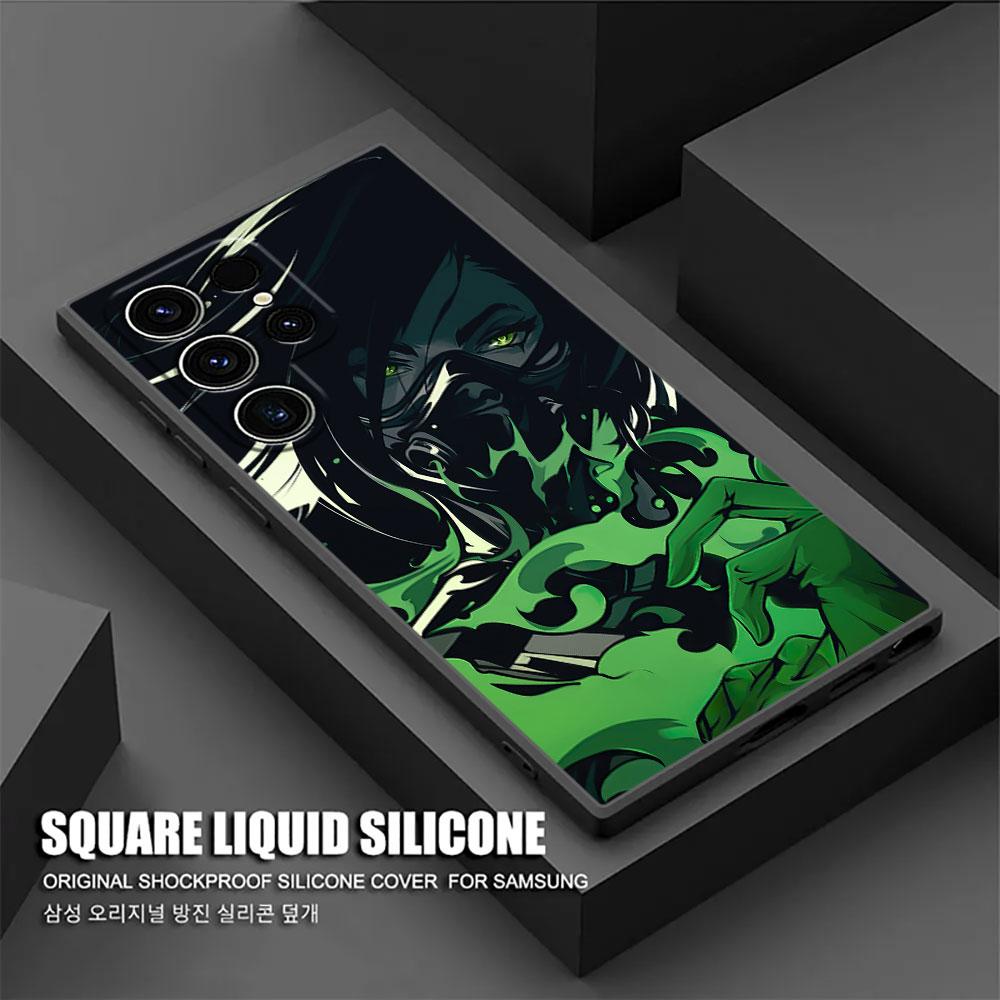 Hot Video Game Neon Valorant Killjoy S26Ultra Case For Samsung Galaxy S26 S25 S24 S23 S20 S21 FE S22 Ultra Plus Soft Phone Cover
