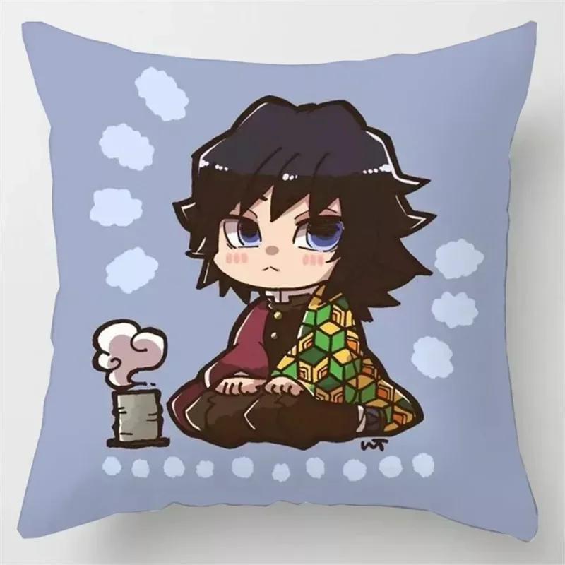 Demon Slayer Kamado Tanjiro Nezuko Poduszka Anime Poszewka na Poduszkę do Ciała Kawaii Loli Dziewczyna Samochód Sofa Dakimakura Poduszka Pokrowiec na Poduszkę