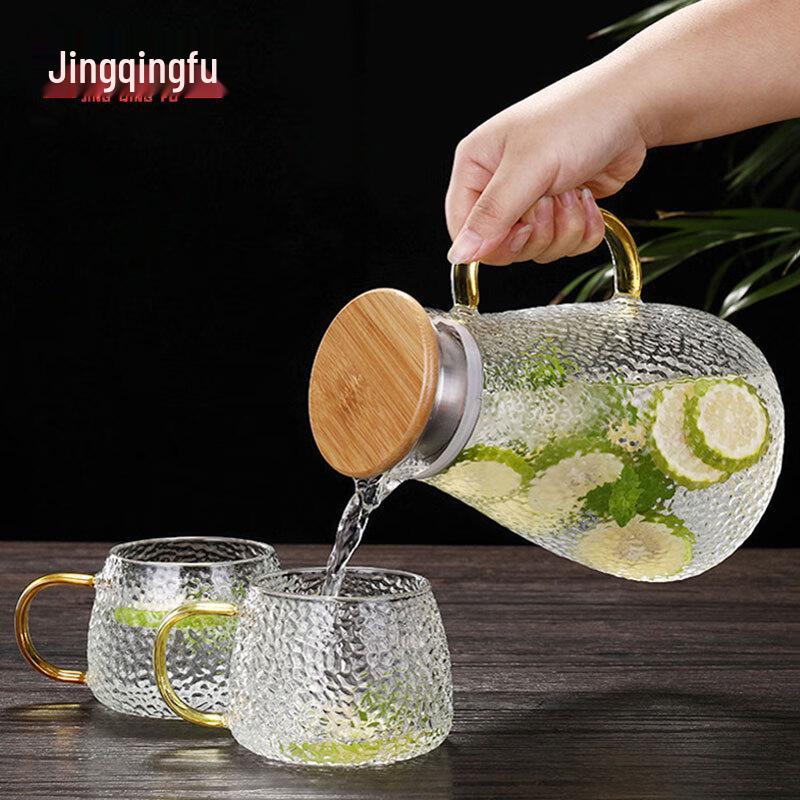 Jingqingfu Heat-Resistant Glass Water Pitcher Set