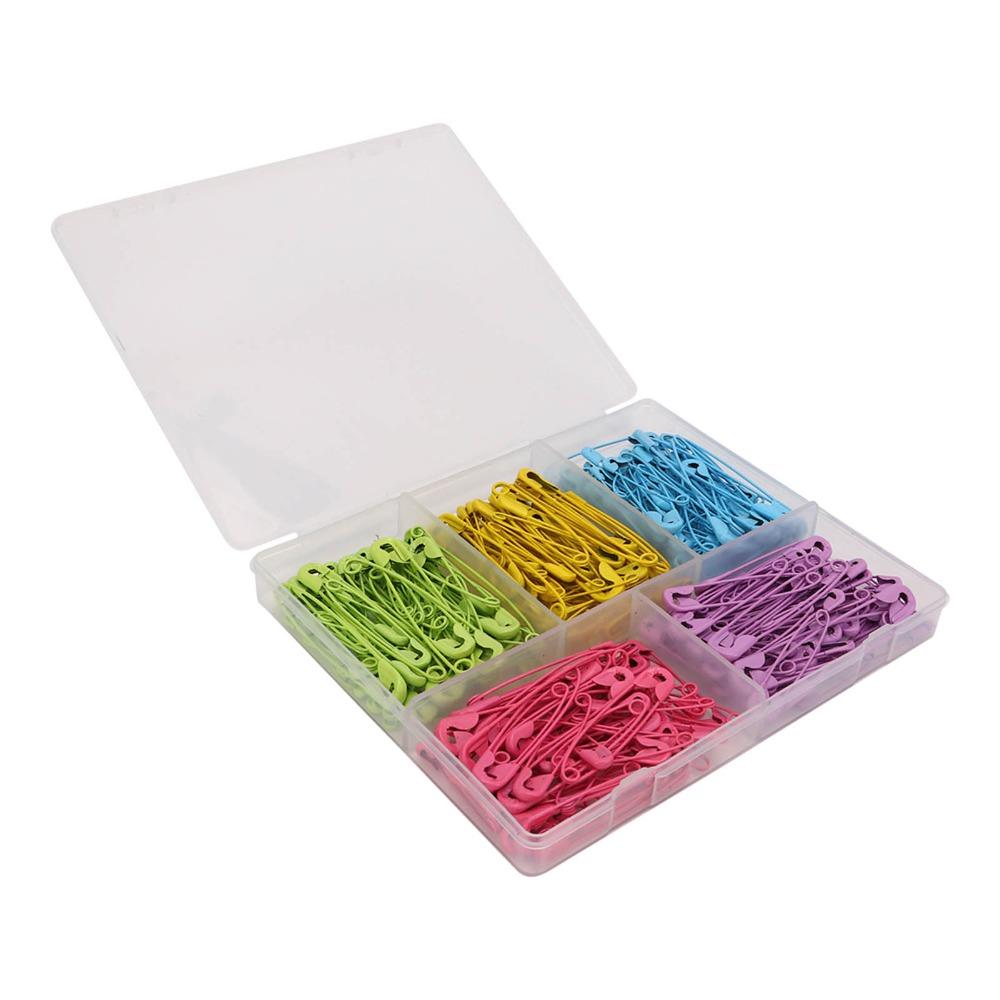 325Pcs Steel wire Candy Colored Safety Pins  Garment sewing temporary fixing