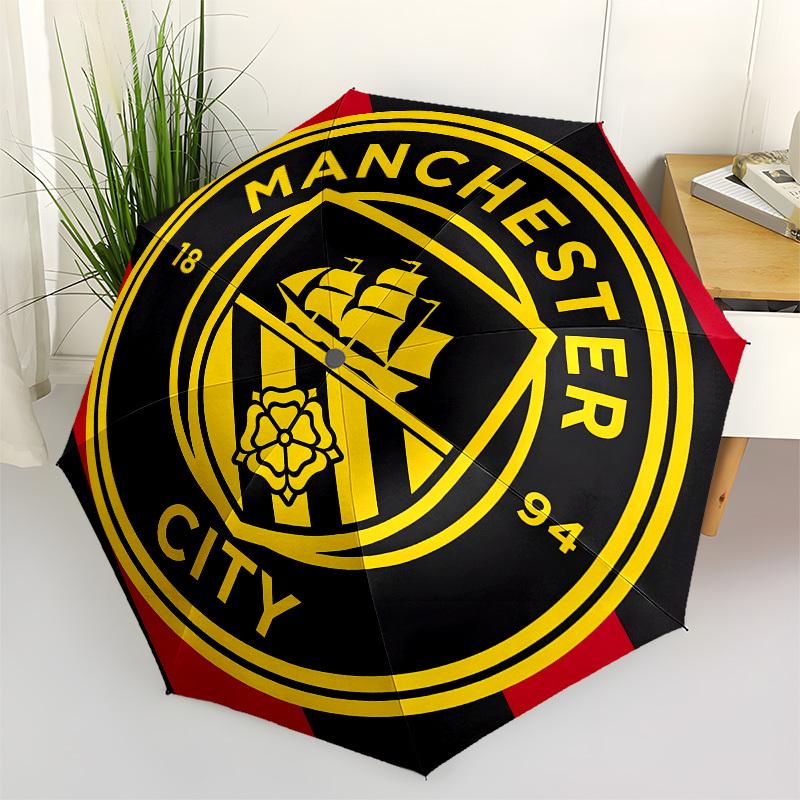 

Manchester City, Badge Automatic Opening and Closing, 8 rib Structure Portable Umbrella, Suitable for Men and Women in All Seasons Perfect