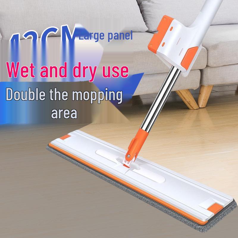 Hands-Free Lazy Mop: Efficient One-Wipe Clean for Large Floor Areas