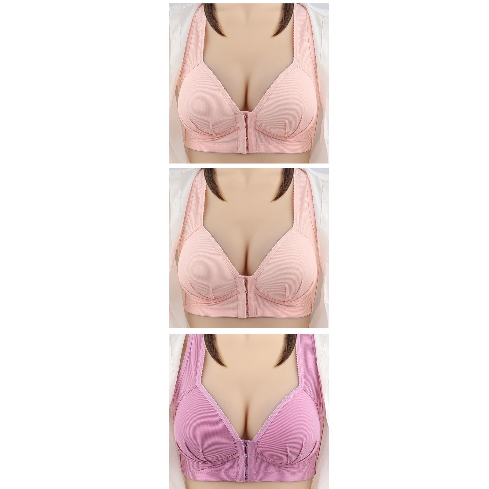 

Жіночий бюстгальтер великого розміру мамина білизна бюстгальтер на передній застібці бюстгальтер жилетного типу жіночий 3 шт. 105C*3pcs