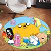 Adventure Time (5) Round Office Rug Decorative Floor Rug for Office Bedroom Living Room and Home Space