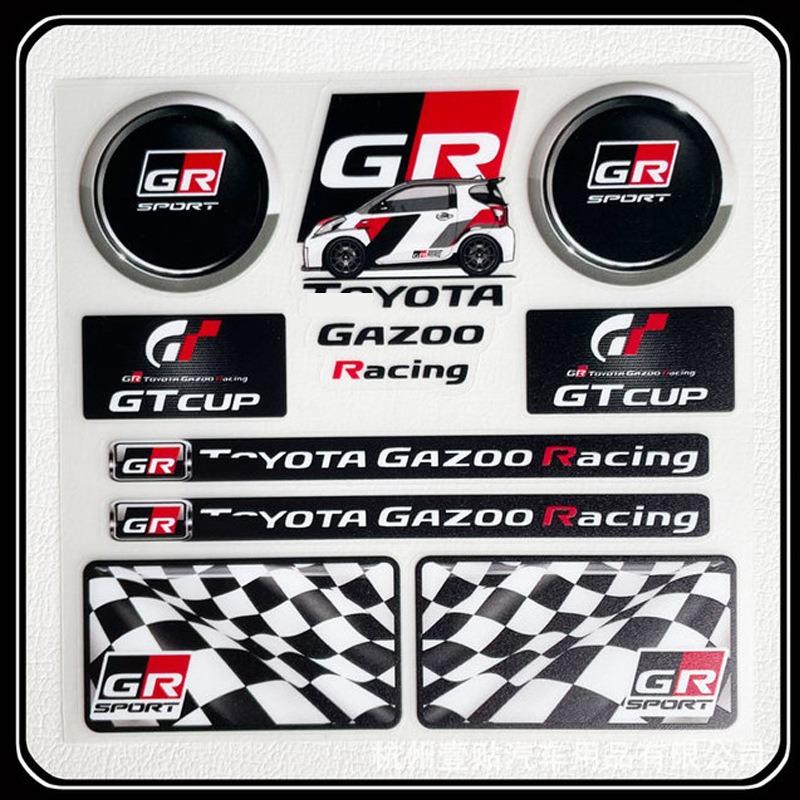 Car Stickers Styling Vinyl Graphics Stripes Car Door Front File Visor Window Decoration For Toyota sport GR Sport GT RAV4 Prius XM9