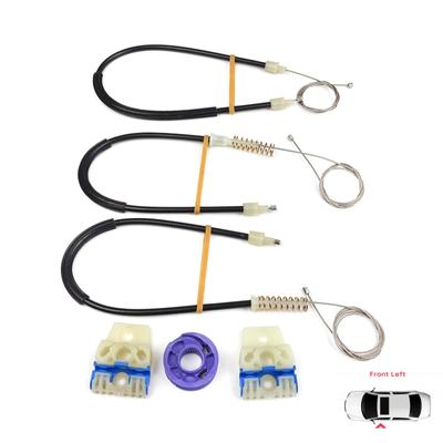 Kit di Riparazione Alzacristalli BWR5058 Anteriore Sinistro per VW Polo Vento MK5 6R 6C 61 2009-2022 4/5 Porte 6R4837461