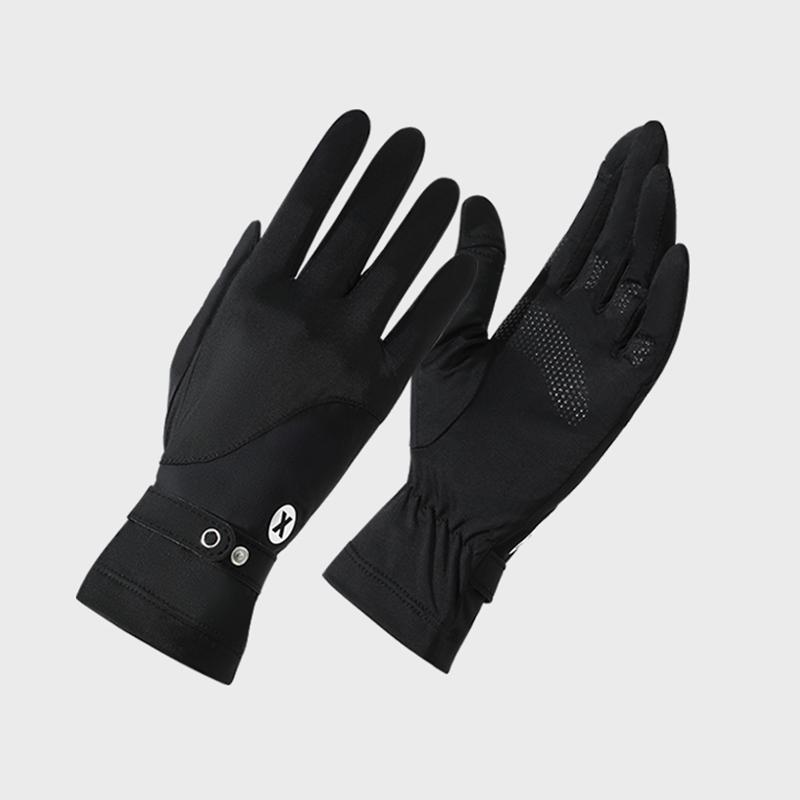 Custom logo Ultrathin Quick Dry Anti Uv Sun protection Girls Women Summer Driving Gloves one size чёрный